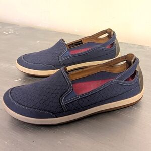 Cobb Hill Rockport Zahara Perforated Comfortable and Stylish  Flats Blue Sz 10 M